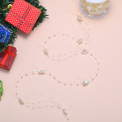 Handmade ABS Plastic Beaded Chains X-CHC-CJC0001-08A-1