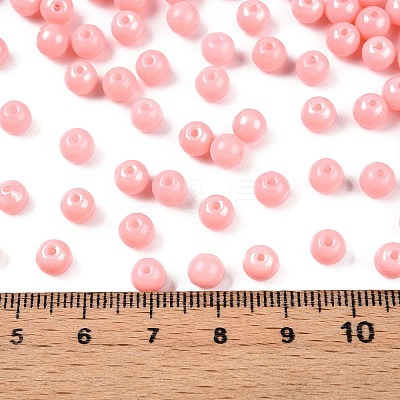 Opaque Baking Paint Glass Beads DGLA-T004-02G-1