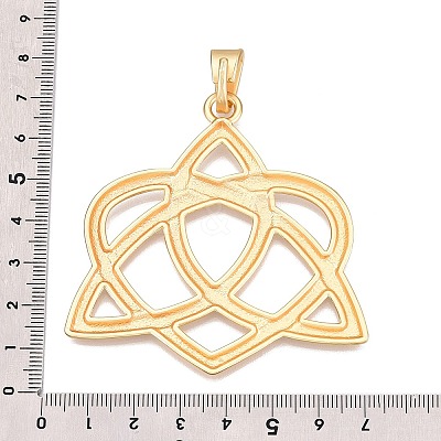 Trinity Knot Rack Plating Alloy Big Pendants FIND-N005-45G-1