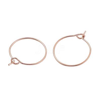 30Pcs 5 Size 316L Surgical Stainless Steel Hoop Earring Findings STAS-ZZ0001-03G-1