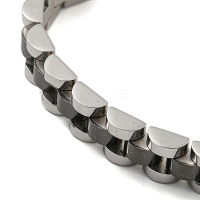 Ion Plating(IP) 304 Stainless Steel Thick Link Chain Bracelet Hand Polished BJEW-G649-10C-A-1