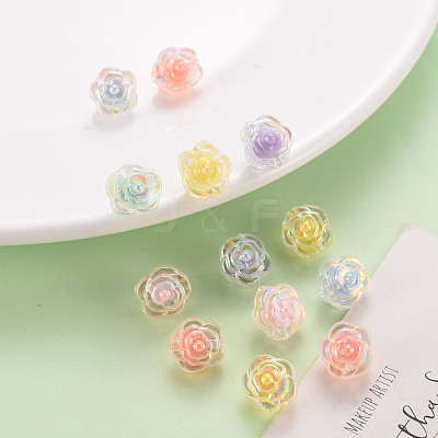 Transparent Acrylic Beads TACR-T024-06B-1