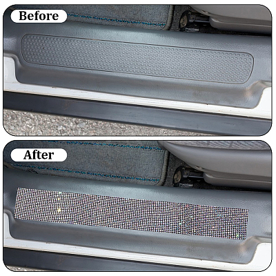 2Pcs Resin Rhinestone Glue Non-slip Car Door Stickers AJEW-GF0013-30A-1