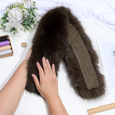 1Pc Artificial Fox Wool Collar for Women DIY-PH0035-54A-1