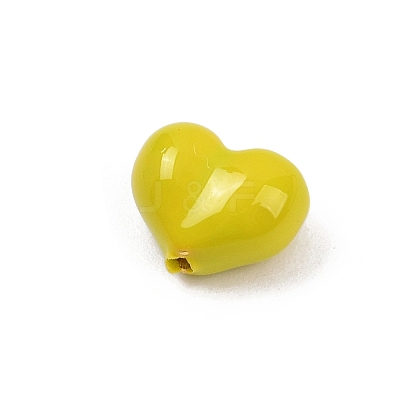 Brass Enamel Beads KK-G541-01B-1