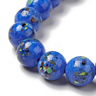 Handmade Lampwork Beads Strand LAMP-C008-02J-1
