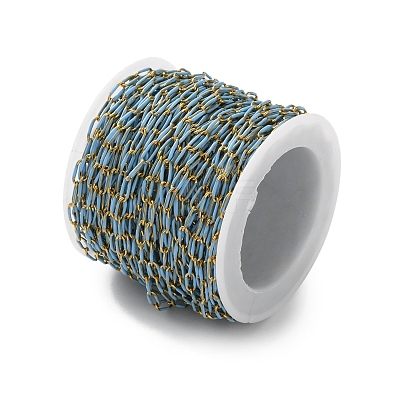 304 Stainless Steel Enamel Cable Chains CHS-R020-02G-01-1