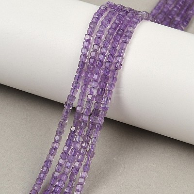 Natural Amethyst Beads Strands G-P457-B01-56-1