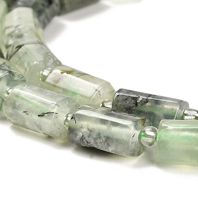 Natural Prehnite Beads Strands G-G068-A40-01-1