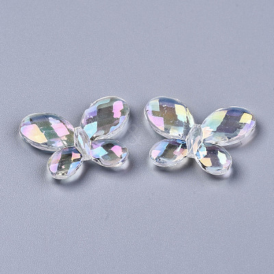Transparent Acrylic Beads X-PACR-N010-014-1