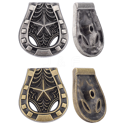 16Pcs 2 Colors Luggage Leather Belt Alloy Craft Solid Screw Rivets FIND-CP0002-64-1