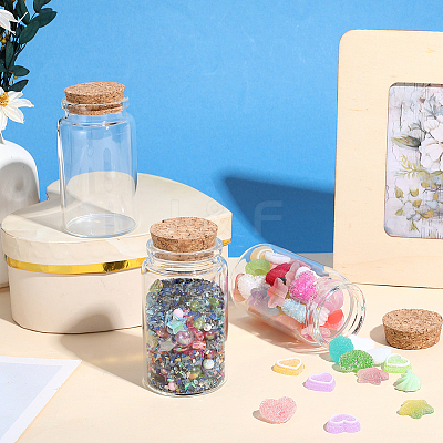 Glass Jar Glass Bottles Bead Containers AJEW-SP0003-91C-1