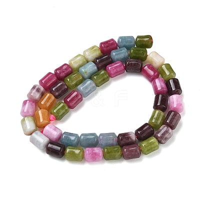 Dyed Natural White Jade Beads Strands GG-CBAADBA-A02-1