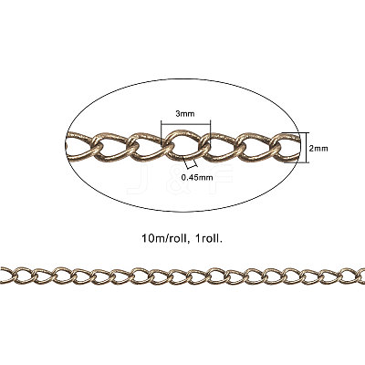 Brass Twisted Chains CHC-CJ0001-24AB-1
