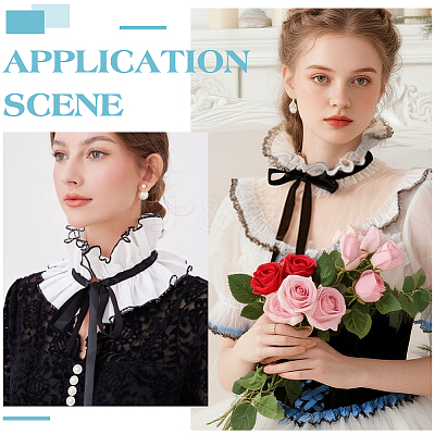 Detachable Organza False Collar for Women DIY-WH0816-161-1