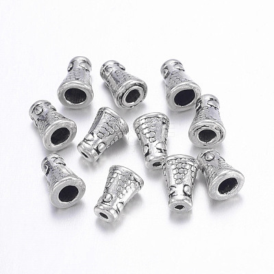 Tibetan Style Alloy Bead Caps X-LF0422Y-1