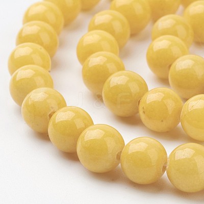 Natural Mashan Jade Round Beads Strands X-G-D263-8mm-XS07-1
