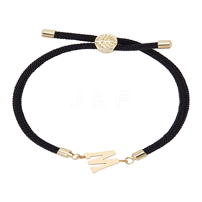 1Pc Adjustable Nylon Cord Slider Bracelets for Women BJEW-LP0001-32W-01-1
