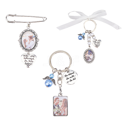 Alloy Pendant Decoration & Brooch Findings Kits HJEW-HY00012-1