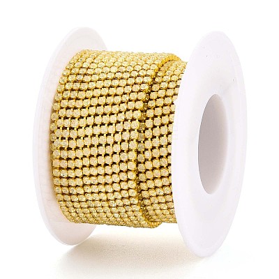 Iron Rhinestone Cup Chains CH-T006-05B-10-1