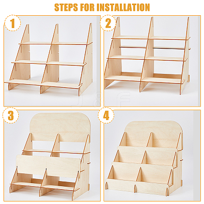 Wooden Multi-layer Cosmetic Storage Organizer Box MRMJ-WH0075-84-1