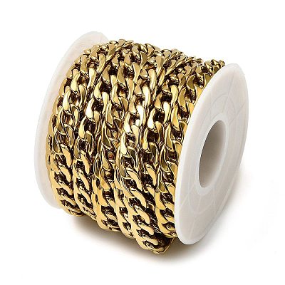 316 Surgical Stainless Steel Curb Chains CHS-H114-08B-G-1