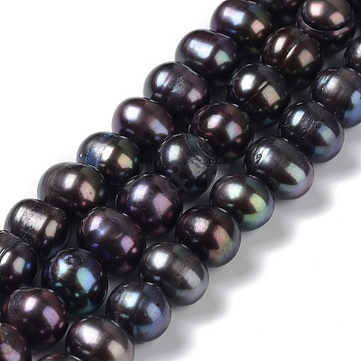 Natural Cultured Freshwater Pearl Dyed Beads Strands PEAR-P005-03A-02-1