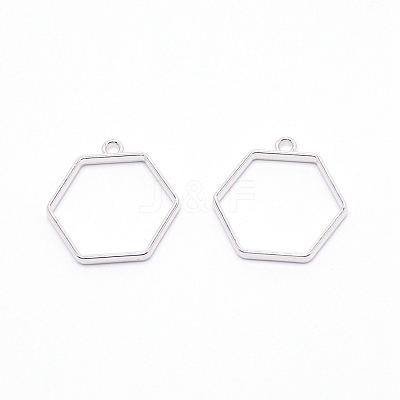 Alloy Open Back Bezel Pendants PALLOY-WH0081-35B-1