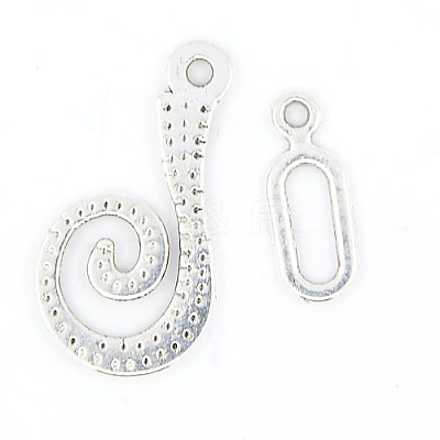 Tibetan Style Alloy Hook Clasps LS-LF5077Y-1