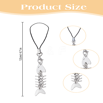 1Pc Iron Mobile Straps HJEW-LP0001-53-1