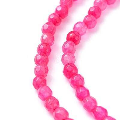 Natural White Jade Beads Strands G-G620-4mm-M-1