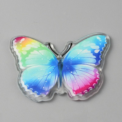 Printed Acrylic Pendants LS-OACR-WH0028-22B-1