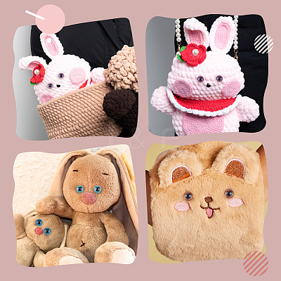 40 Sets 10 Colors Plastic Doll Craft Eyes DIY-GO0001-72-1