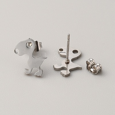 304 Stainless Steel Stud Earrings for Women LS-EJEW-TAC0010-016P-1