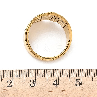 304 Stainless Steel Cubic Zirconia Finger Rings for Women RJEW-F189-04G-1