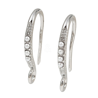 Brass Earring Hooks KK-B137-15P-02-1