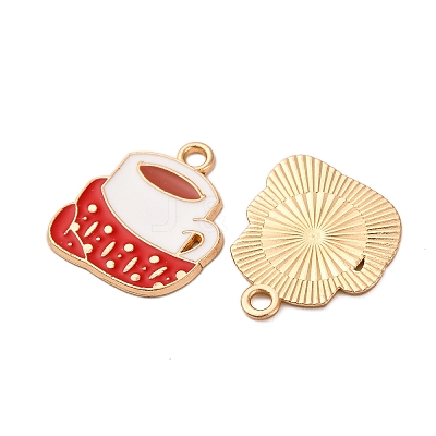 Christmas Alloy Enamel Pendants ENAM-K080-01G-G-1