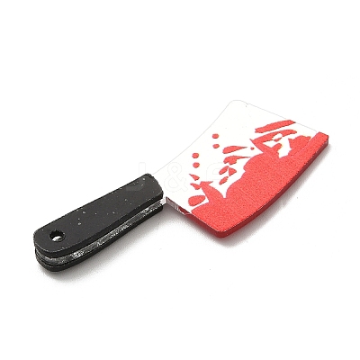 Halloween Printed Opaque Acrylic Pendants MACR-K330-42A-1-1