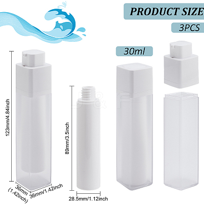 Plastic Vacuum Pump Bottles AJEW-WH0083-27C-1