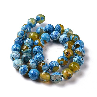 Natural Fire Crackle Agate Bead Strands G-K166-06F-10mm-08-1