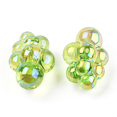 Transparent Acrylic Beads PACR-T013-04-1