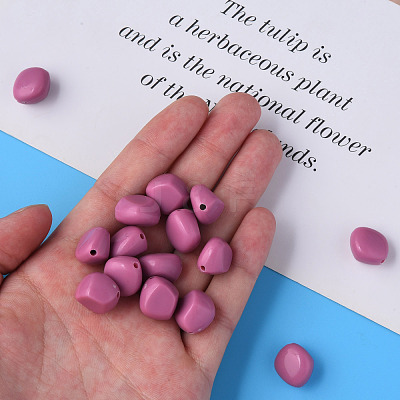 Opaque Acrylic Beads MACR-S373-137-A12-1