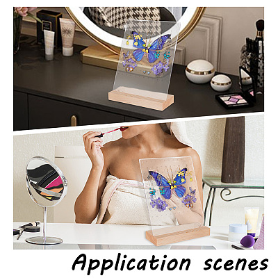Transparent Acrylic Earring Displays NDIS-WH0015-01D-1