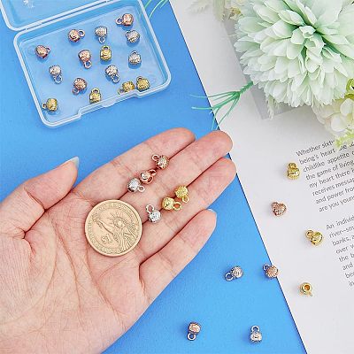 36Pcs 6 Style Rack Plating Brass Tube Bails KK-FH0004-75-1