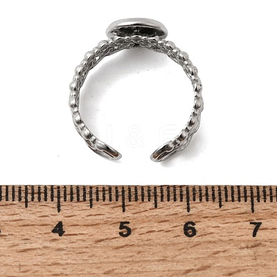 Curb Chains Shapes 304 Stainless Steel Ring Components STAS-P454-04A-P-1