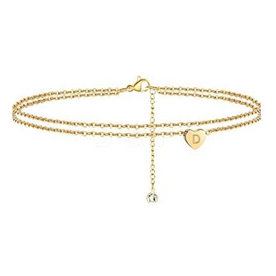Heart Brass with Crystal Rhinestone Anklets FS-WGC43DA-21-1