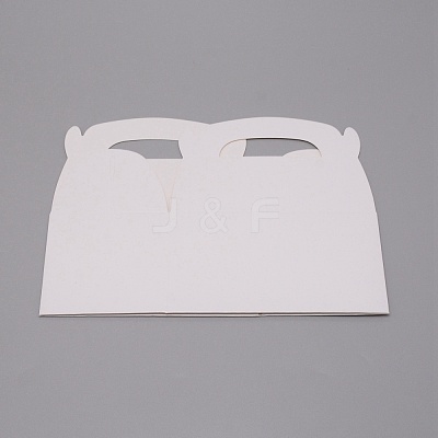 Solid Color Paper Fold Cakes Boxes CON-WH0081-22F-1