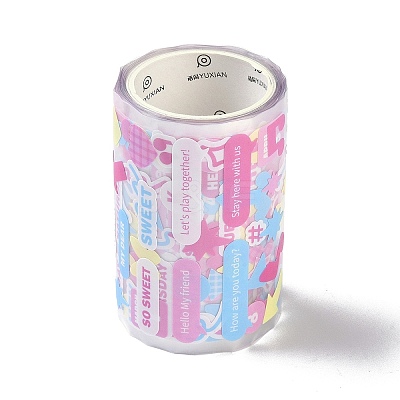 PET Plastic Stickers LS-DIY-H168-01A-1