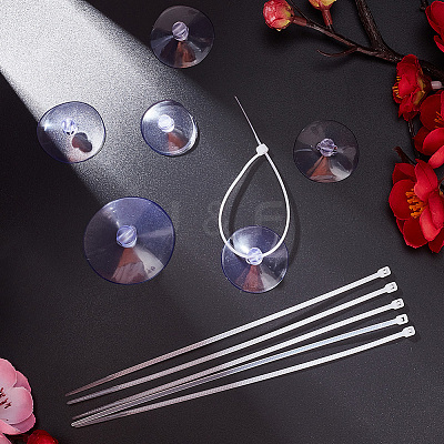 100Pcs Transparent PVC Suckers PVC-GO0001-01-1