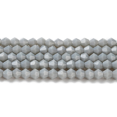 Opaque Solid Color Imitation Jade Glass Beads Strands GLAA-F029-P4mm-14-1